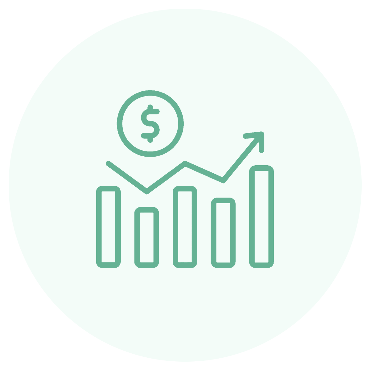 Icono de control de inversiones